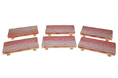 Lot 569 - EL TALLER DE PINERO, SPAIN, A SET OF SIX SUSHI SERVING DISHES, 21ST CENTURY