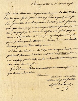 Lot 1054 - Anne-Pierre, marquis de Montesquiou-Fézensac