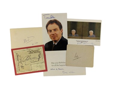 Lot 1066 - British Prime Ministers.