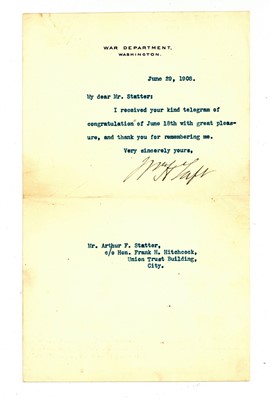 Lot 1280 - Taft (William H.)