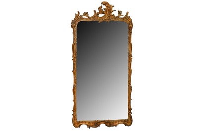 Lot 2 - A ROCOCO REVIVAL GILT PIER MIRROR, 19TH CENTURY
