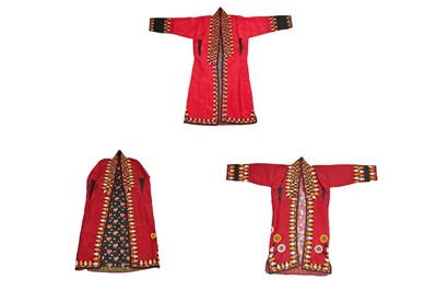 Lot 361 - THREE TEKKE TURKMEN WOMEN’S CHYRPY ROBES