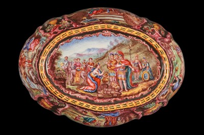 Lot 30 - A LATE 19TH CENTURY VIENNESE ENAMEL BOWL