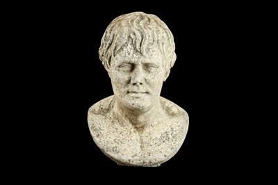Lot 120 - AN 18TH CENTURY MARBLE BUST OF A NOBLEMAN