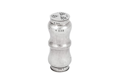 Lot 89 - A George V sterling silver novelty travelling cruet, London 1917 by Harrods