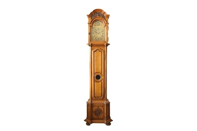 Lot 128 - AN EARLY 18TH CENTURY LONGCASE CLOCK MOVEMENT AND DIAL HOUSED IN A 19TH CENTURY CASE