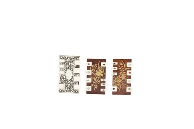Lot 923 - TWO JAPANESE IVORY AND ROSEWOOD WHIST MARKERS, LATE 19TH/EARLY 20TH CENTURY