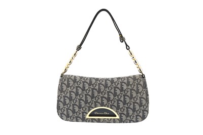Lot 125 - Christian Dior Blue Monogram Oblique Malice Flap Bag