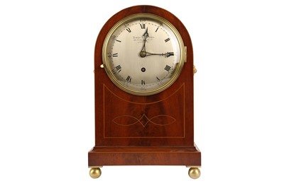 Lot 315 - A LATE 19TH CENTURY MAHOGANY AND BRASS MOUNTED TABLE CLOCK BY BIRCH & GAYDON, LONDON