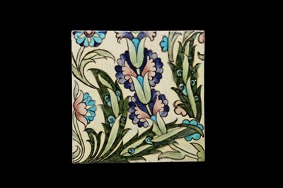 Lot 234 - A LATE 19TH CENTURY WILLIAM DE MORGAN GLAZED EARTHENWARE TILE