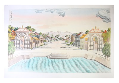 Lot 1675 - Castiglione (Giuseppe, after) Three plates from ‘Twenty views of the European Palaces of the Yuanming yuan’