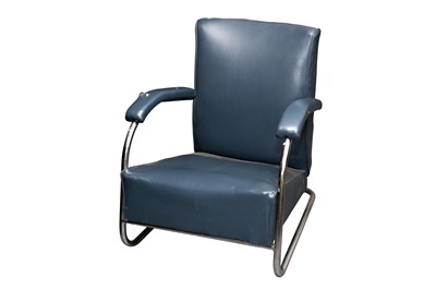 Lot 1012 - MANNER OF WARREN MCARTHUR (AMERICAN, 1885-1961), A CANTILEVER LOUNGE CHAIR, CIRCA 1960S