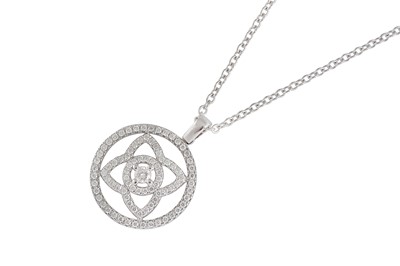 Lot 189 - De Beers | A diamond 'Lotus' pendant necklace, 2017