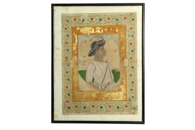 Lot 227 - A PROFILE PORTRAIT OF TIPU SULTAN, RULER OF MYSORE (1750 - 1799)