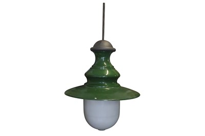 Lot 1094 - AN INDUSTRIAL PENDANT LIGHT, CIRCA 1970S