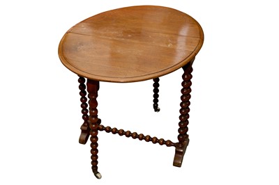 Lot 160 - A VICTORIAN WALNUT FOLDING TABLE