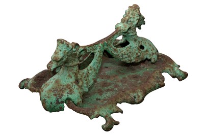 Lot 281 - A WILLIAM IV/EARLY VICTORIAN CAST IRON BOOT SCRAPER