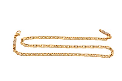Lot 738 - A FANCY-LINK NECKLACE