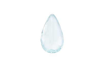 Lot 758 - AN UNMOUNTED AQUAMARINE