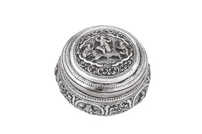 Lot 179 - A mid-20th century Burmese silver dressing table box, probably Rangoon circa 1950