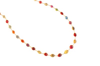 Lot 167 - A multi gem-set necklace