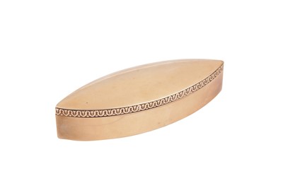 Lot 65 - A Victorian 9 carat gold dressing table or pin box, London 1900 by Deakin & Francis