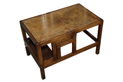 Lot 177 - A SET OF REGENCY STYLE MAHOGANY METAMORPHIC LIBRARY STEPS, LATE 20TH CENTURY