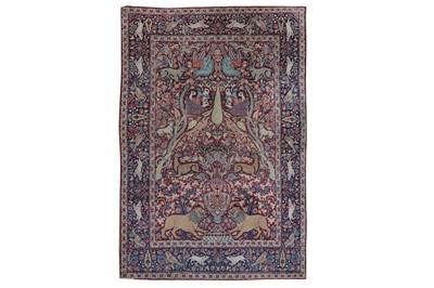 Lot 54 - AN ANTIQUE MESHED RUG, SOUTH PERSIA