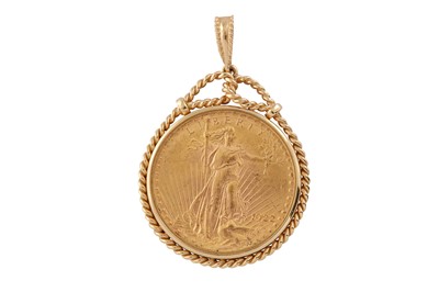 Lot 121 - A coin pendant