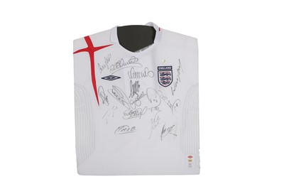 Lot 964 - A MANUSCRIPT SOCIETY ENGLAND FOOTBALL SHIRT