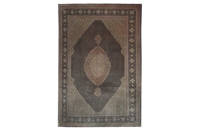 Lot 93 - A VERY FINE PART SILK TABRIZ CARPET, NORTH-WEST PERSIA