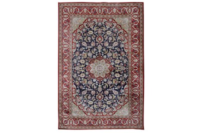 Lot 43 - A VERY FINE SILK  RUG