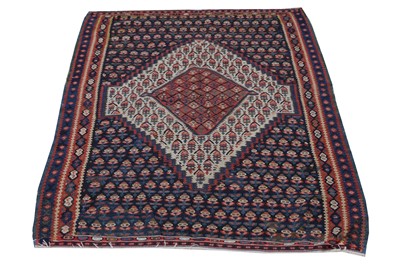 Lot 345 - A FINE SENNEH KILIM, WEST PERSIA