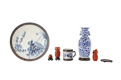 Lot 440 - A CHINESE BLUE AND WHITE PORCELAIN BALUSTER VASE, LATE 19TH/EARLY 20TH CENTURY