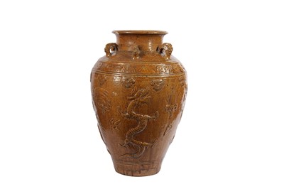 Lot 441 - A CHINESE MARTABAN JAR