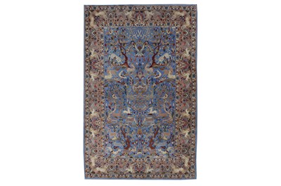 Lot 94 - AN EXTREMELY FINE PART SILK ISFAHAN RUG, CENTRAL PERSIA