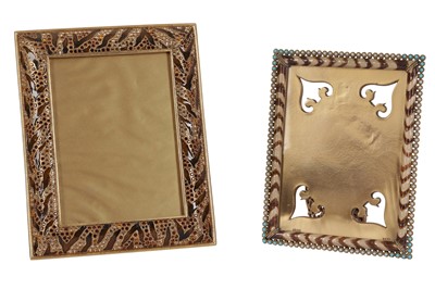 Lot 977 - A GILT METAL FRAME BY JAY STRONGWATER, (B 1960, AMERICAN) CONTEMPORARY