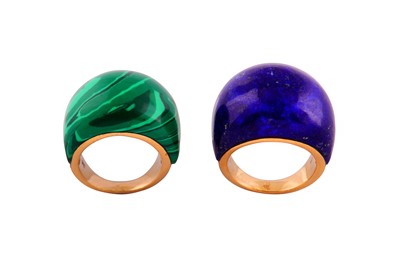 Lot 785 - A PAIR OF BOMBE RINGS