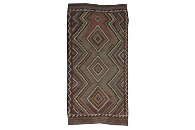 Lot 74 - AN ANTIQUE SOUTH-WEST PERSIAN KILIM
