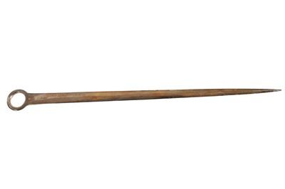 Lot 882 - A GEORGE III STERLING SILVER MEAT SKEWER, LONDON 1796 BY RICHARD CROSSLEY