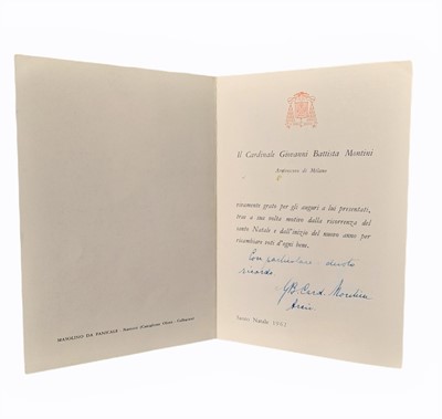 Lot 1153 - Paul VI, Pope [Cardinal Giovanni Battista Enrico Antonio Maria Montini]