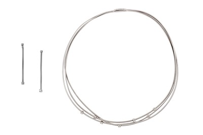 Lot 192 - Marco Bicego | A 'Masai' diamond-set necklace and earrings