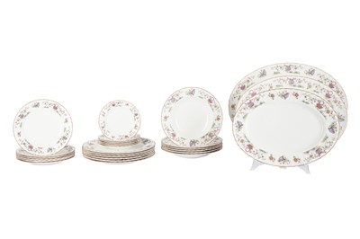 Lot 26 - A ROYAL WORCESTER BONE CHINA PART DINNER SERVICE IN THE PEKIN PATTERN