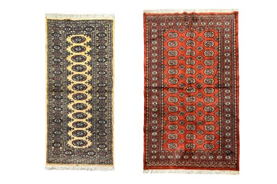 Lot 401 - A LOT OF TWO PAKISTANI BOKHARA RUGS