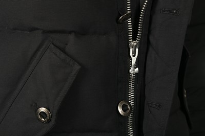Lot 215 - Moose Knuckles Black Hooded Puffer Jacket - Size S