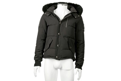 Lot 215 - Moose Knuckles Black Hooded Puffer Jacket - Size S