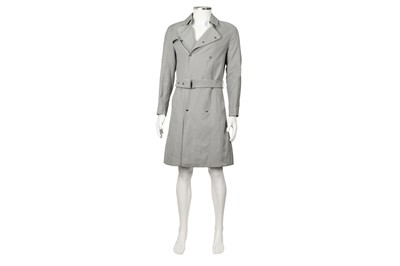 Lot 24 - Burberry Grey Check Trench Coat