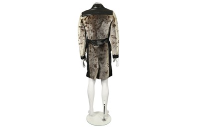 Lot 210 - Dolce & Gabbana Black Fur Trench Coat - Size 44