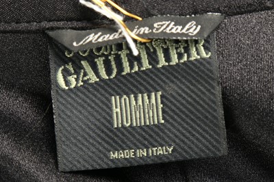 Lot 208 - Jean Paul Gaultier Homme Black Longline Blazer - Size 46