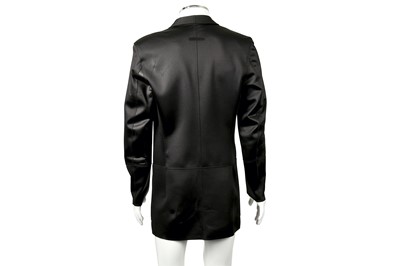 Lot 208 - Jean Paul Gaultier Homme Black Longline Blazer - Size 46